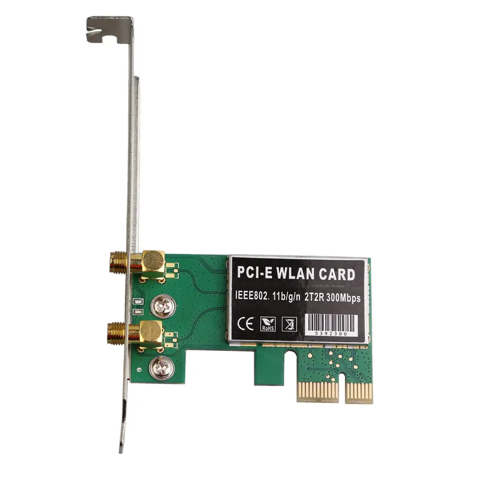 300M PCI-E WLAN כרטיס, PCIE 300Mbps 2T2R Wifi כרטיס מתאם, PCI Express X1 אלחוטי Wi-fi LAN כרטיס Wifi