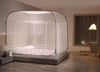 Tente moustiquaire pop-up instantanée pliable renforcée à trois portes en tissu de maille d'été de style yourte mongole