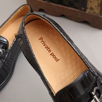 Chaussures Dolly en cuir de crocodile pour hommes, mocassins décontractés respirants en cuir souple à semelle souple, mode printemps-automne