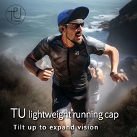 TU Tennis Hommes Performance Nylon Dry Fit Haute Qualité Running 5 Panel Camp Cap Hat Golf Sports Logo Personnalisé Fabricants Vierges