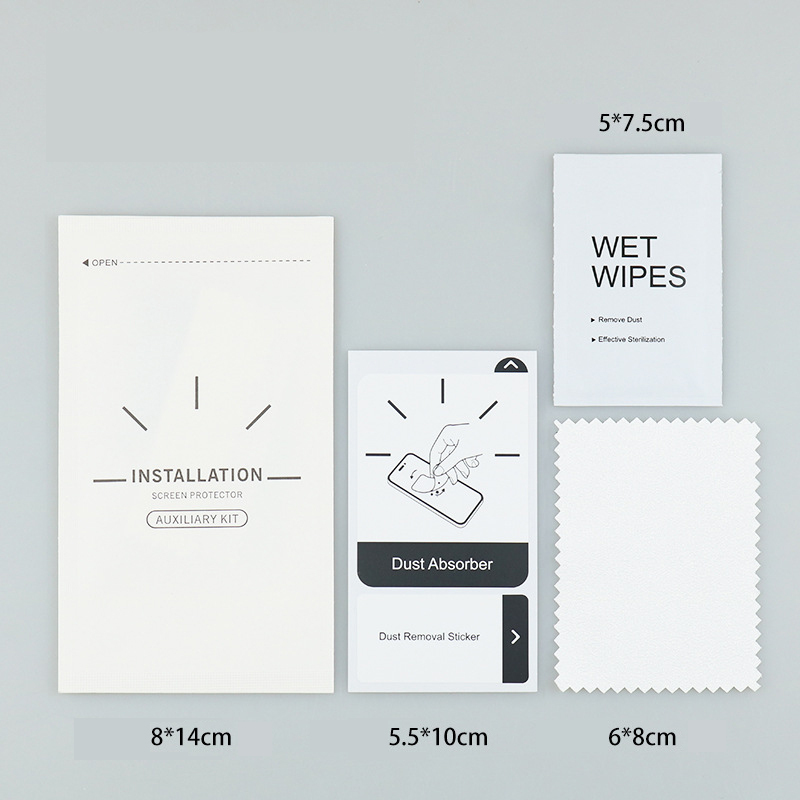 Custom Logo Mobile Phone Tempered Glass Cleaning Auxiliary Tools <strong>Kit</strong> for Phone <strong>Screen</strong> <strong>Protector</strong> <strong>Installation</strong> Tool Set