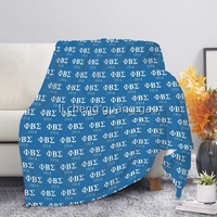 Neue Decke mit individuellem Design, Order of the Eastern Star, Decke mit griechischen Buchstaben, Flanelldecke, warme Decke, Decke für Sofa, Bett, Zuhause, Auto