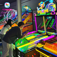 Mesin Permainan Koin 2 Pemain Funspace, Bowling Alley Roller, Olahraga Dalam Ruangan, Arcade, Mesin Permainan Keterampilan Penukaran Tiket
