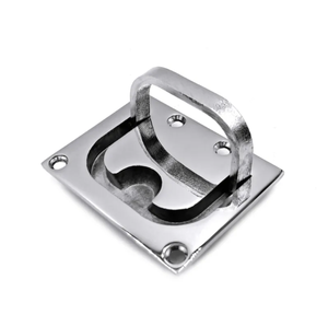 Quincaillerie marine en acier inoxydable : Loquet de trappe de compartiment, Serrure carrée rotative pour bateau, Poignée de levage - Product Image 4