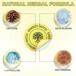 Acentiallabs Vegan Năng Lượng Transdermal Vá Biểu Tượng Tùy Chỉnh Hàng Ngày Sức Khỏe Tăng Năng Lượng Các Bản Vá Lỗi Với Caffeine - Product Image 2