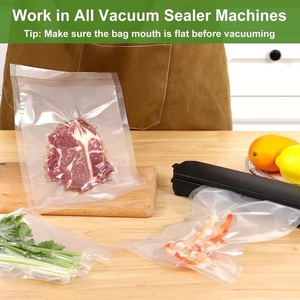 Sacs sous vide personnalisés avec logo imprimé, taille sur mesure, pour la conservation des aliments, sacs sous vide pour la congélation des fruits de mer, sacs alimentaires sous vide noirs - Product Image 2