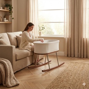 Cuna de Madera Natural para Bebé con Altos Estándares de Producción, Cuna Plegable de Madera para Bebé - Product Image 3