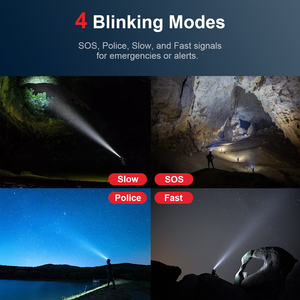 Ferei hl50ii công suất cao Led Đèn Pha siêu sáng có thể sạc lại cho LED ánh sáng màu vàng/đỏ/xanh săn bắn Đầu đèn có thể tháo rời Torch - Product Image 5