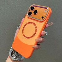Étui de téléphone portable magnétique en cuir de couleur unie Senyork pour iPhone 11 12 13 14 15 16 17 pro max, coque arrière