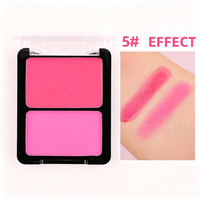Palette de blush crème 2 couleurs, blush crème en poudre personnalisé, blush mat longue tenue, maquillage multi-usages, blush teinté pour les lèvres et les joues