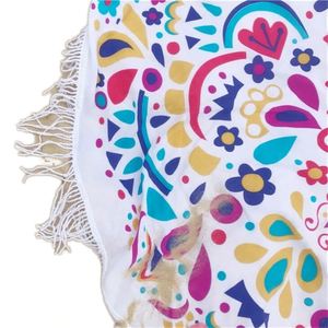 Toalla de Playa con Borlas para Vacaciones de Verano, Manta, Tapete de Yoga, Chal, Impresión Digital Personalizada, Poliéster, Secado Rápido para Gimnasio - Product Image 1