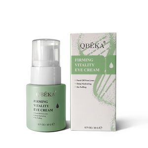 Crema Contorno <span class=keywords><strong>de</strong></span> Ojos Reafirmante Antiarrugas QBEKA con Vitamina C y Glicerina, Tensa la Piel, Reduce las Líneas Finas, Hidrata, Aumenta la Vitalidad, Vegana, Para Todo Tipo <span class=keywords><strong>de</strong></span> Piel - Product Image 1