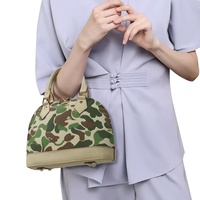 Sac à main en PU sur mesure, motif abstrait imprimé, fermeture éclair, durable, imperméable, forme oreiller, sangle amovible, best-seller 2026