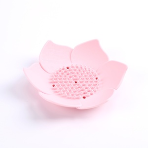 <b>Silicone</b> Food-grade Non-slip Lotus Soap Holder & Storage Box Creative Fashion Home Use - Product Image 1