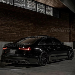 สปอยเลอร์หลังคาร์บอนไฟเบอร์สำหรับ Audi A6 C7 ปี 2012-2018 ทรง HK คุณภาพสูง วัสดุคาร์บอนไฟเบอร์แท้ - Product Image 4