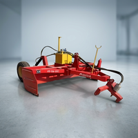 Niveleur de terrain laser à pelle fixe de 3 mètres de largeur de travail Équipement de nivellement de terres agricoles/vergers avec système laser