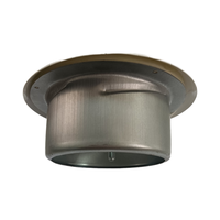 Diffuseur d'aération de plafond en acier galvanisé, disque d'alimentation circulaire à réglage manuel, valve d'air pour conduit de climatisation en aluminium