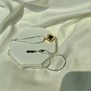 Dylam Luxury Women Jewelry 925 Sterling <b>Silver</b> 3D Heart Necklaces Real Gold Plating Love Heart <b>Choker</b> Necklace for Girls - Product Image 5