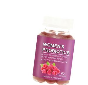 Integratori di probiotici in caramelle gommose senza zucchero con estratto di mirtillo rosso per donne, marca personalizzata OEM. - Product Image 1