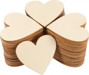 עץ לב לחתונה קישוט גמור עץ לב פרוסות עץ לב מגזרות
