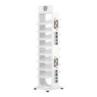 Stehender Metall nagellack Großer Displayst änder Rack Schnell installation Kosmetik Display Rack