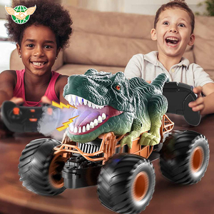 2.4Ghz télécommande <span class=keywords><strong>dinosaure</strong></span> camion <span class=keywords><strong>jouet</strong></span> Spray tout-terrain escalade véhicule Tyrannosaurus RC voiture jouets avec lumière et son Spray - Product Image 3