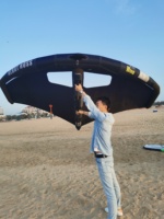 Ailes de planche à voile hydrofoil résistantes aux déchirures et aux UV avec poignée en Kevlar, étanches, 3-7 tailles, niveau expert