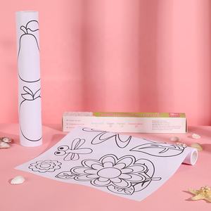 Rouleau de papier à <span class=keywords><strong>dessin</strong></span> adhésif de trois mètres pour <span class=keywords><strong>peinture</strong></span> DIY 2024, thème nourriture, animaux, chiffres et couleurs - Product Image 5