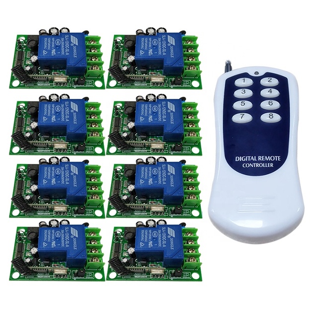 Smart Home AC 220V 8 Channel Wireless Remote Control Switch AK-JS220-28