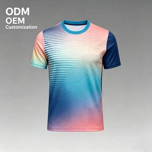 Camiseta de Fútbol Personalizada con Logotipo Impreso en la Parte Delantera, Transpirable, de Secado Rápido, con Estampado por Transferencia de Calor, Uniforme de Fútbol para Hombre - Product Image 1