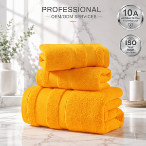 Juego <span class=keywords><strong>de</strong></span> <span class=keywords><strong>Toallas</strong></span> <span class=keywords><strong>de</strong></span> <span class=keywords><strong>Baño</strong></span> Antibacterianas <span class=keywords><strong>de</strong></span> Lujo para Hotel y Spa, 10A, <span class=keywords><strong>Personalizadas</strong></span> al por Mayor, OEM, ODM, <span class=keywords><strong>de</strong></span> Algodón <span class=keywords><strong>de</strong></span> Alta Absorbencia - Product Image 1
