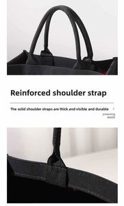 Promotion Durable <b>Black</b> <b>Canvas</b> Handbags <b>Tote</b> Style for Shopping Groceries or Daily Use with Personalized Logo - Product Image 2