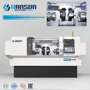 Tour CNC à double broche et double tourelle servo de 10 pouces de bonne qualité - Product Image 2