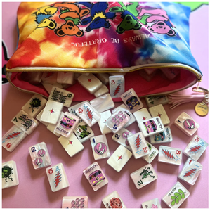 Tapete de Mahjong de Doble Cara Personalizado de Grateful Dead, Tapete de Mahjong Americano de Lujo con Diseño de Osos Bailarines, <span class=keywords><strong>Neopreno</strong></span> Premium con Revestimiento Antideslizante - Product Image 6