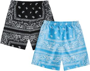 Floerns Pantaloncini da Spiaggia per Ragazzi, 2 Pezzi, con <span class=keywords><strong>Bandana</strong></span> e Coulisse in Vita, Tasche, 100% Poliestere, Lavabili in Lavatrice - Product Image 3