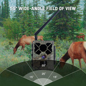 Caméras de chasse et de surveillance KW886 avec antenne Wildcamera 4g 24MP 1080P Vision nocturne Temps de réponse 0,1s Caméra de chasse 4g - Product Image 3