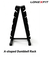 Support de Rangement Compact pour Haltères en Forme de A, Support de Poids Triangulaire en Caoutchouc pour Gymnastique à Domicile, 5, 6, 8, 10 Emplacements, OEM