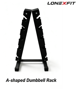 Soporte para Mancuernas en Forma de A para <span class=keywords><strong>Gimnasio</strong></span> en Casa, Estante Triangular para Pesas con Base de Goma, 5, 6, 8, 10 Ranuras, Almacenamiento Compacto, OEM - Product Image 1