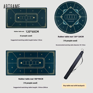 Bán buôn Tùy chỉnh cao su Poker bảng Chuột Mat vuông Vòng cao su khăn trải bàn với Túi vai - Product Image 3