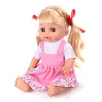 Poupée reborn en silicone pour bébé Samtoy personnalisée 3 en 1, 14 pouces, 12 sons, avec poussette, lit et autres accessoires