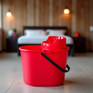 Cubo 12 L Rosso con Scolapiatti per Pulizia e Lavaggio Pavimenti - Product Image 3