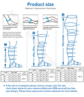 Chaussettes de compression à bout ouvert 20-30 mmHg pour femmes et hommes, favorisant la circulation, soulageant les périostites tibiales, la récupération des mollets et les varices, idéales pour les voyages et la saison printanière