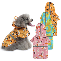 Veste de pluie Poncho à capuche transparente pour chiens de petite, moyenne et grande taille