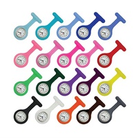 Dropshipping Verpleging Fob Horloge Quartz Pocket Broche Pin Plain Siliconen Verpleegster Horloge