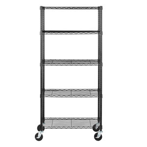 رفوف رفوف معدنية مع عجلات من 5 طبقات من NSF قابلة للتعديل مع أرفف معدنية للبيع بالجملة - Product Image 4