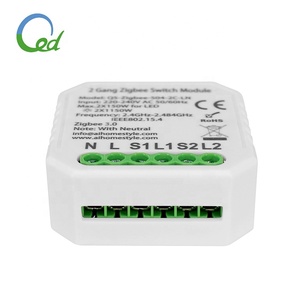 Tuya App Remote Home Zigbee 3,0 Interruptor <span class=keywords><strong>de</strong></span> luz con módulo <span class=keywords><strong>de</strong></span> interruptor <span class=keywords><strong>de</strong></span> bricolaje Smart Things 2 Way Zigbee Mini Switch - Product Image 2
