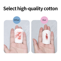 200 tampons de coton jetables à 1 couche, non pelucheux, pour le visage, les ongles, le démaquillage, usage professionnel en salon et soins personnels, personnalisables