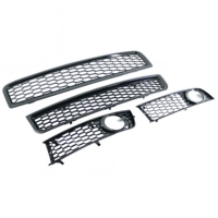 Modèle 2002 - 2006 pour Audi A4 B6 Grille perforée en nid d'abeille et cadre de feux antibrouillard OE : 8E0853651F 8E0807647 8E0807681 8E0807682
