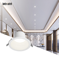 Downlight LED encastré à encoche profonde 90 °   Angle de faisceau anti-éblouissement 40 °   Diffuseur en aluminium moulé sous pression pour hôtel