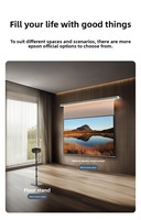 Projecteur laser 3LCD couleur pleine EF-15B - Home cinéma Android 11 intelligent portable 1080P 1000 lumens WiFi 3D Projection latérale